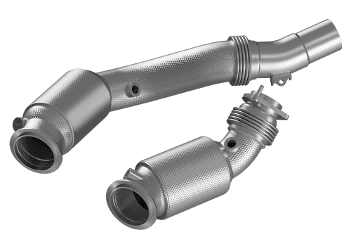 HJS Ø 80/65mm Vorderrohr / Downpipe mit Kat (M3, M4)