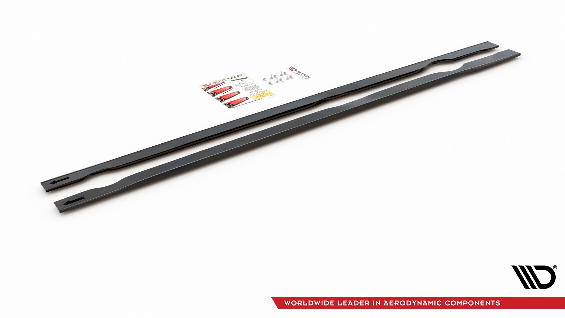 Maxton Design Seitenschweller Ansatz für VW Golf 7 GTI TCR  schwarz Hochglanz
