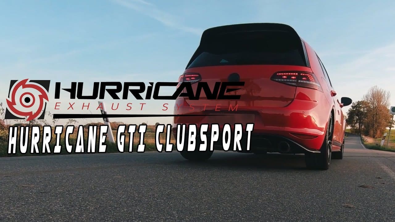 Hurricane 3,5" Auspuffanlage für VW Golf 7 GTI Clubsport S V3