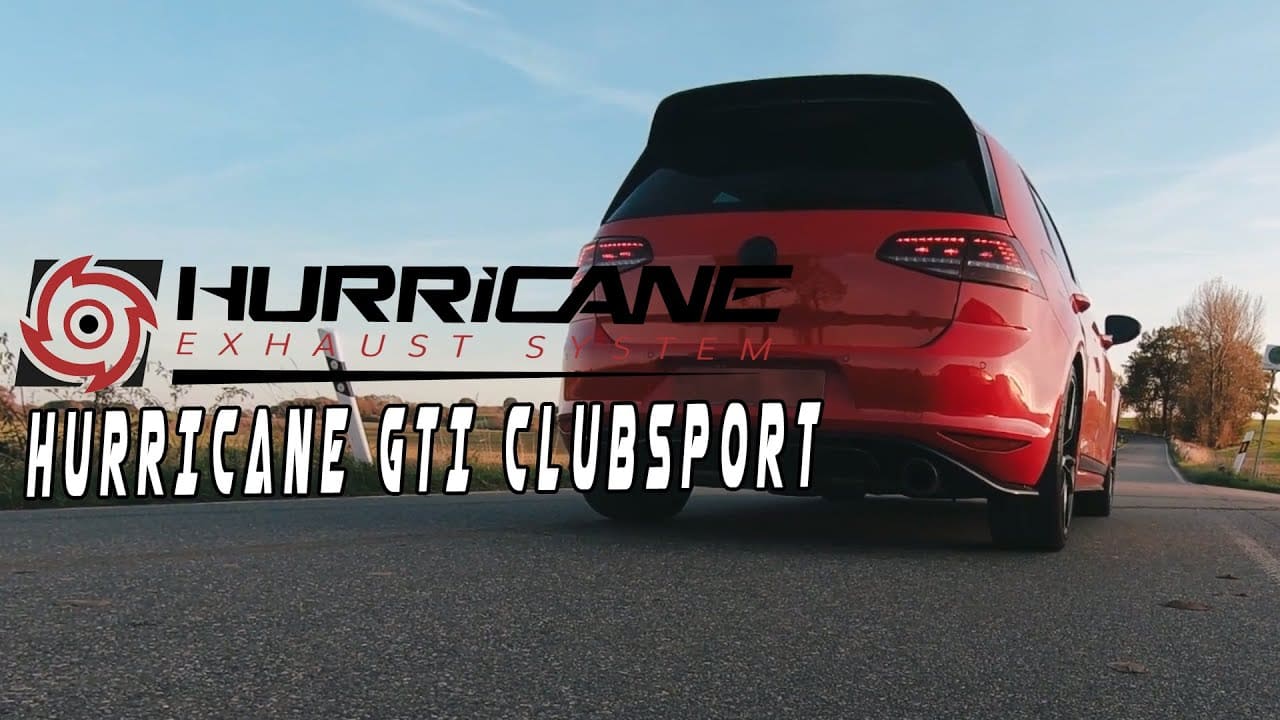 Hurricane 3,5" Auspuffanlage für VW Golf 7 GTI Clubsport S V3 Hurricane 3,5" Auspuffanlage für VW Golf 7 GTI Clubsport S V3