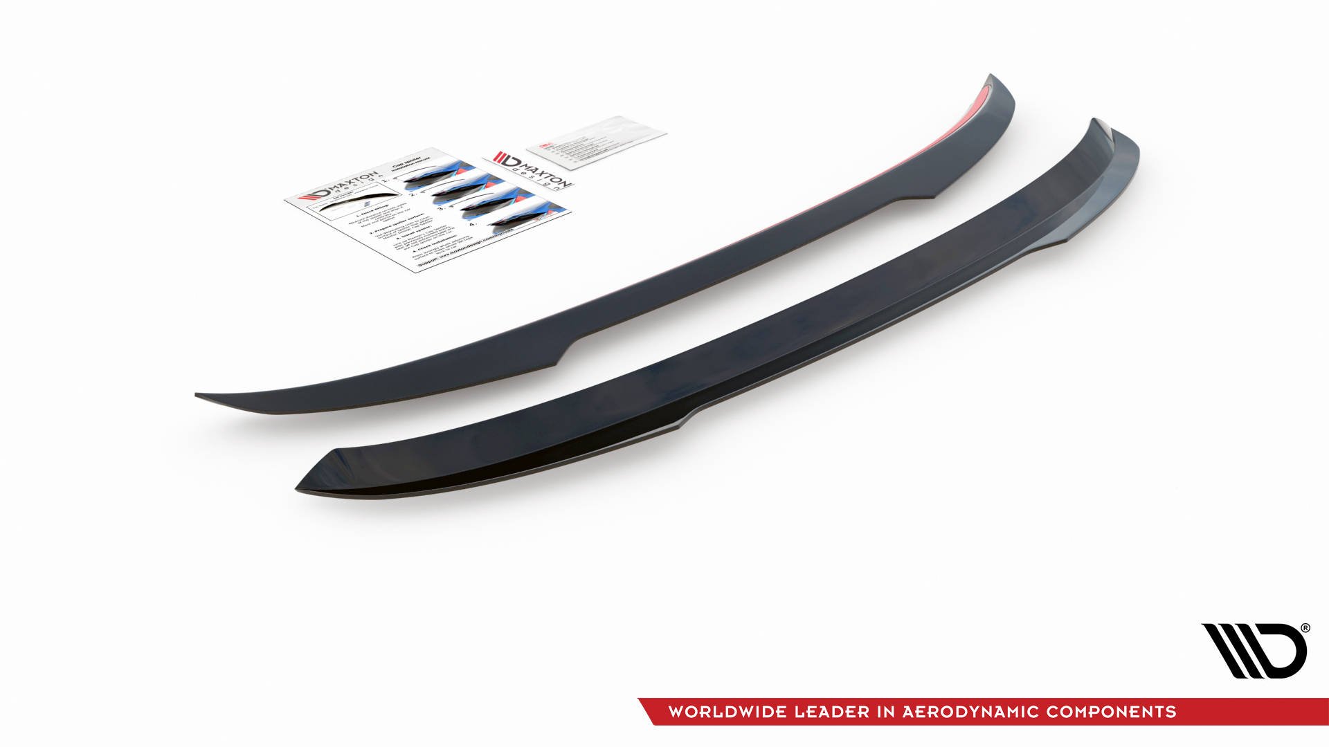 Maxton Design Spoiler CAP für Seat Leon FR Hatchback Mk4 schwarz Hochglanz