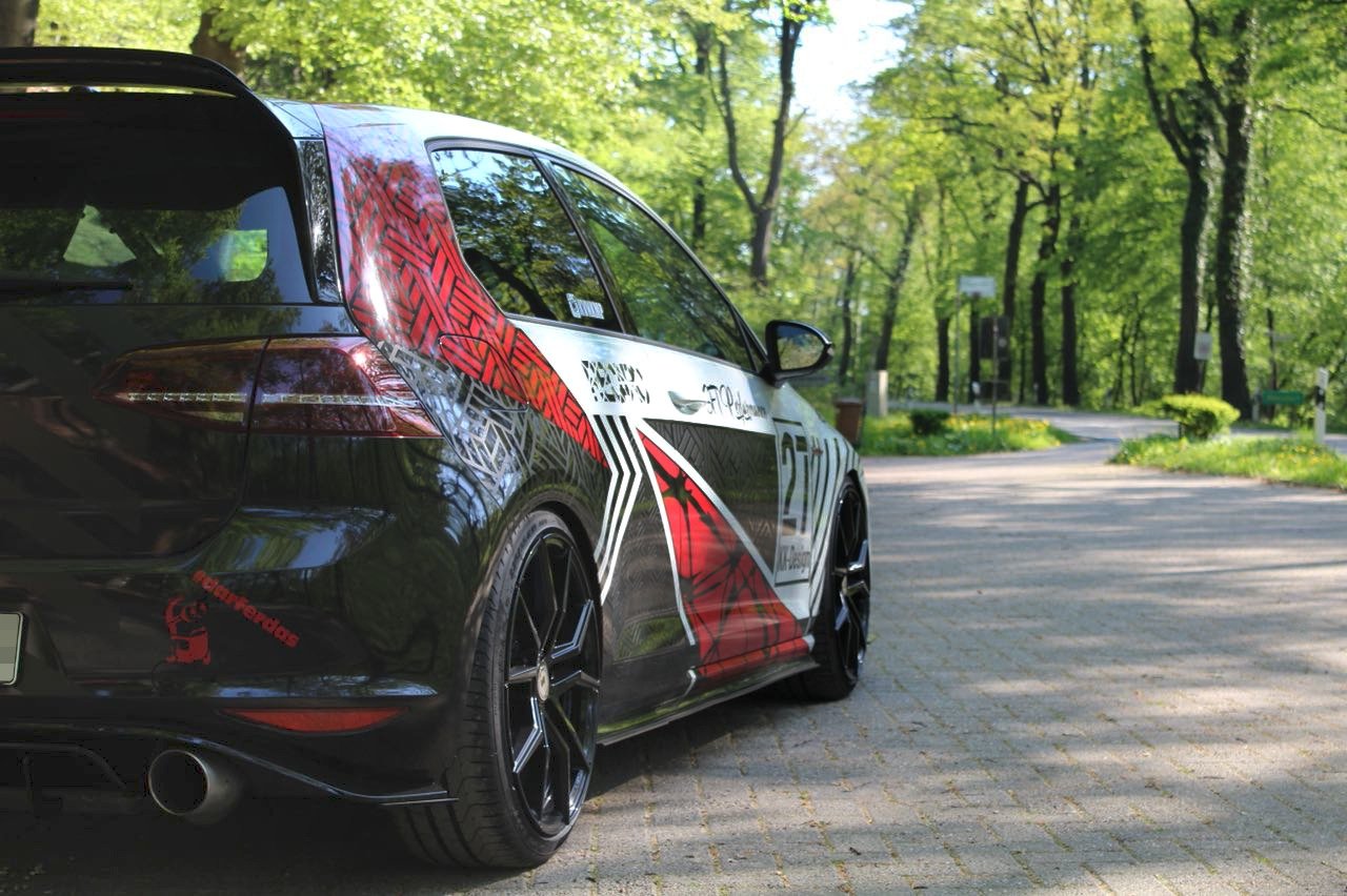 Maxton Design Racing Seitenschweller Ansatz VW GOLF 7 GTI CLUBSPORT
