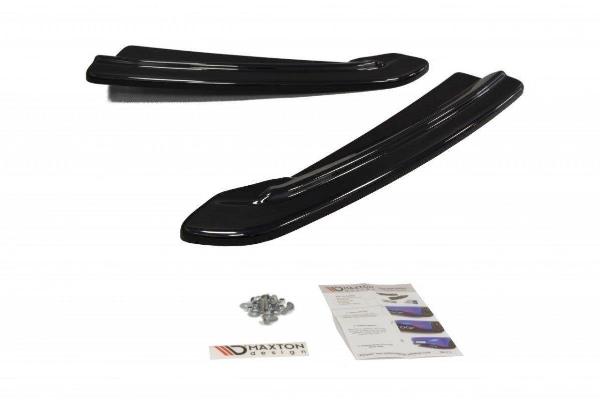 Maxton Design Heck Ansatz Flaps Diffusor für Skoda Superb Mk3 Hatchback / Kombi schwarz Hochglanz