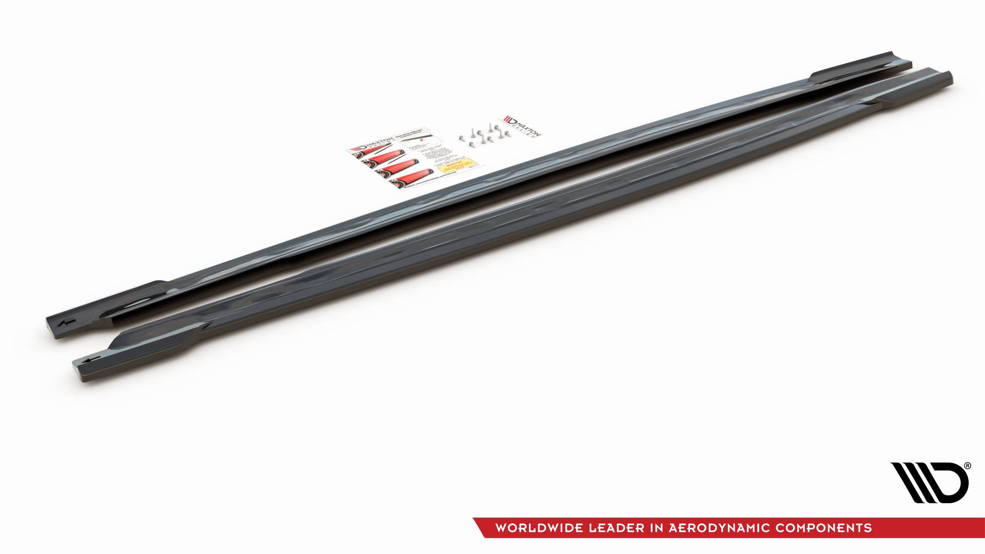 Maxton Design Seitenschweller Ansatz für Audi RS5 Sportback F5 Facelift schwarz Hochglanz