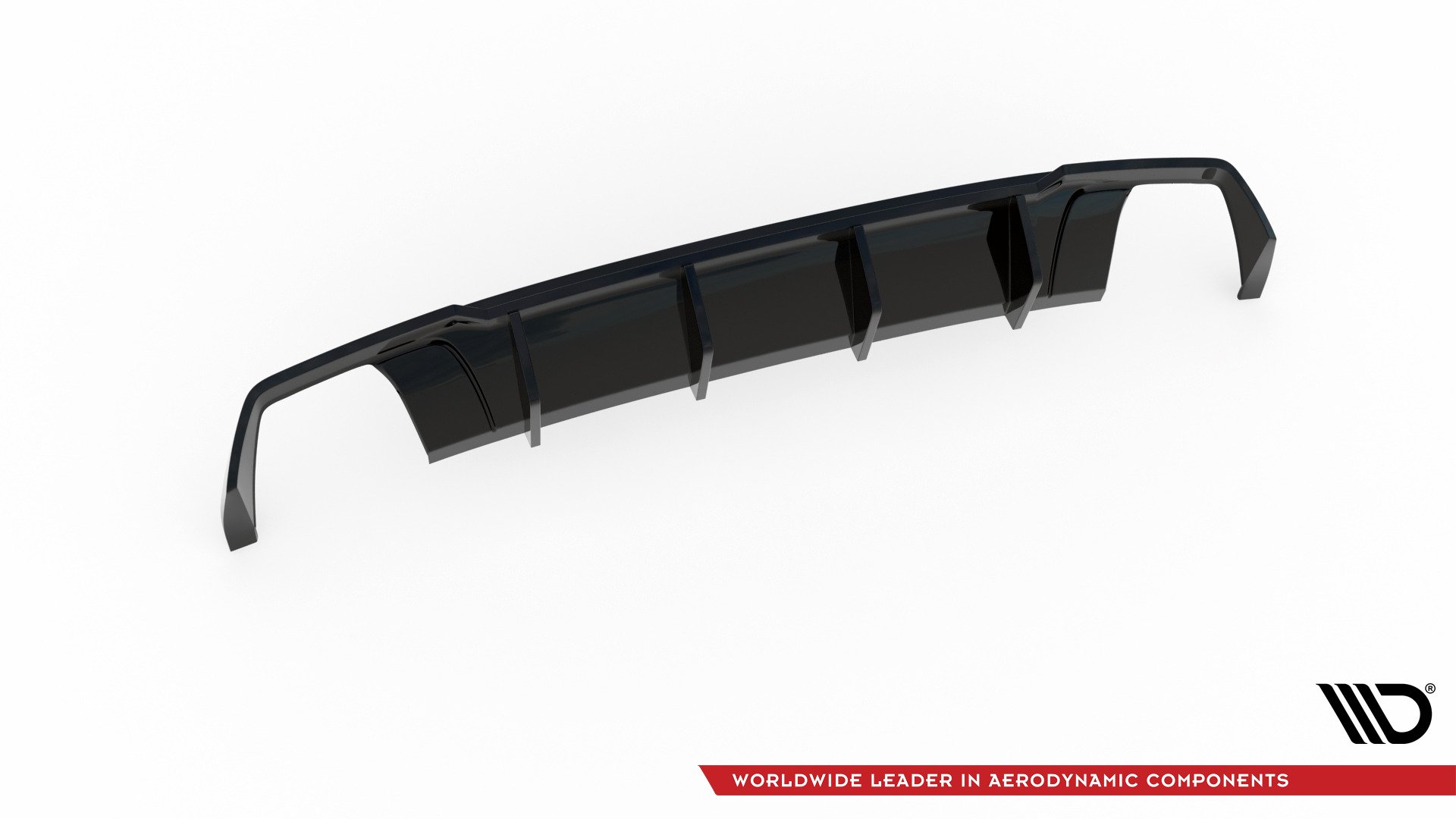 Maxton Design Heck Ansatz Diffusor V.2 für Seat Leon Cupra ST Mk3 FL schwarz Hochglanz
