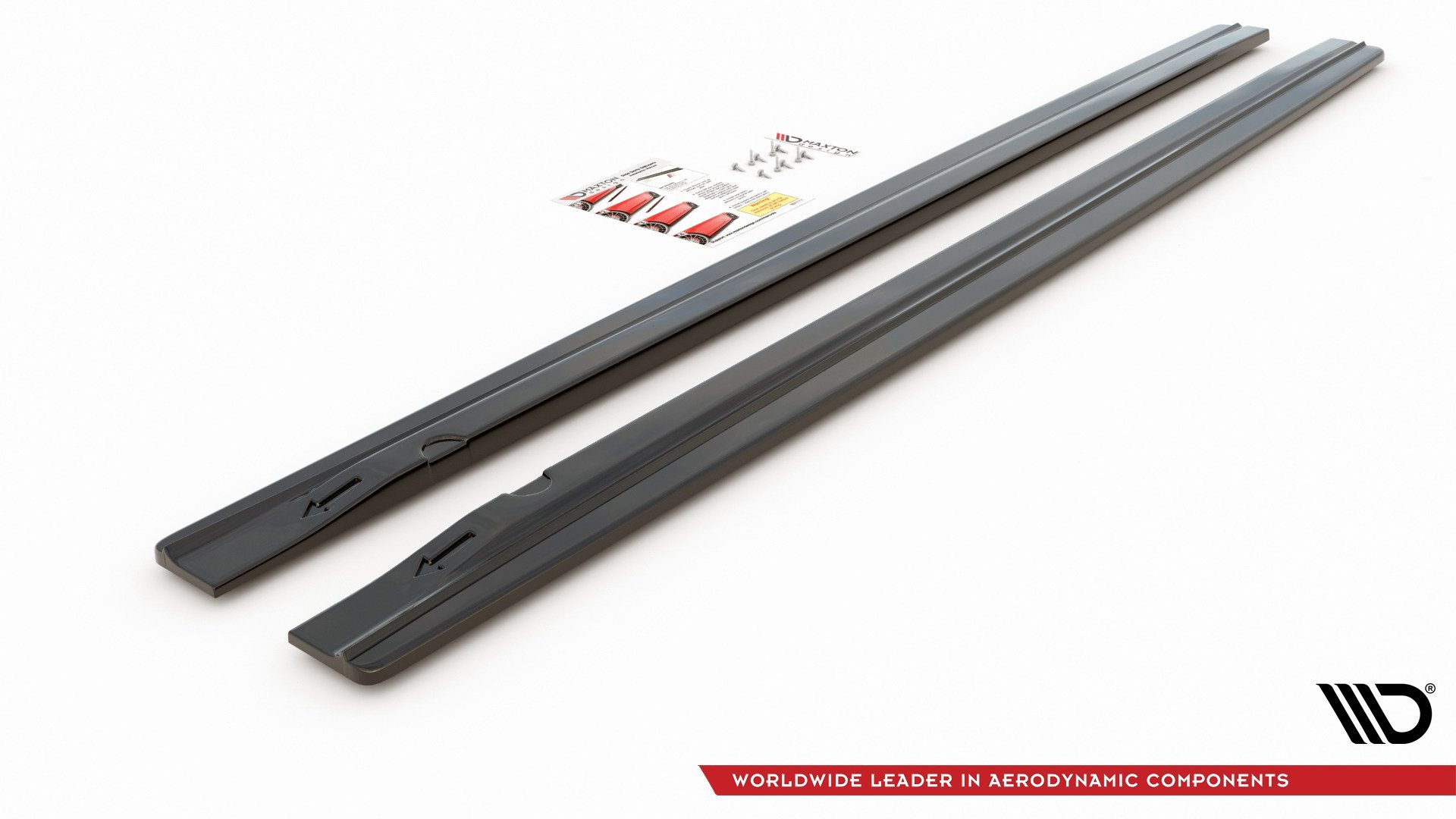 Maxton Design Seitenschweller Ansatz für Audi S4 / A4 / A4 S-Line B8 / B8 FL schwarz Hochglanz