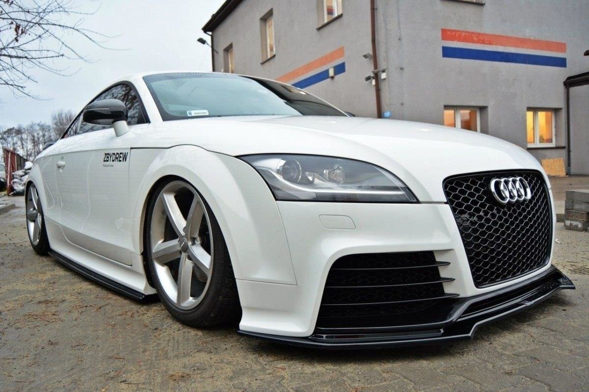 Maxton Design Seitenschweller Ansatz für Audi TT RS 8J schwarz Hochglanz