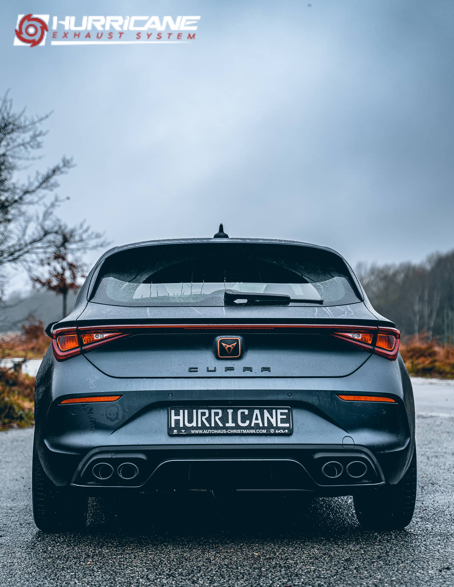 Hurricane 3,5" Auspuffanlage für Cupra Leon 300 4 KL