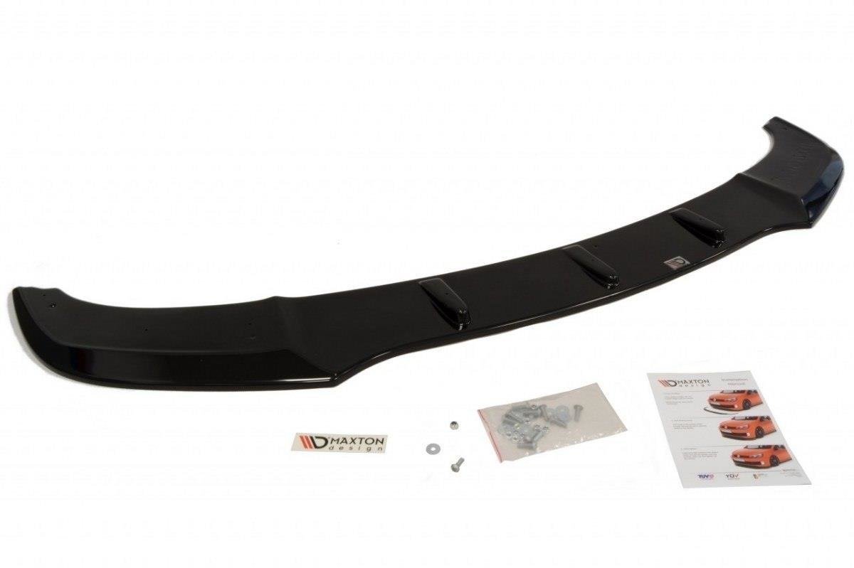Maxton Design Front Ansatz V.1 für BMW 5er F10/F11 M Paket schwarz Hochglanz