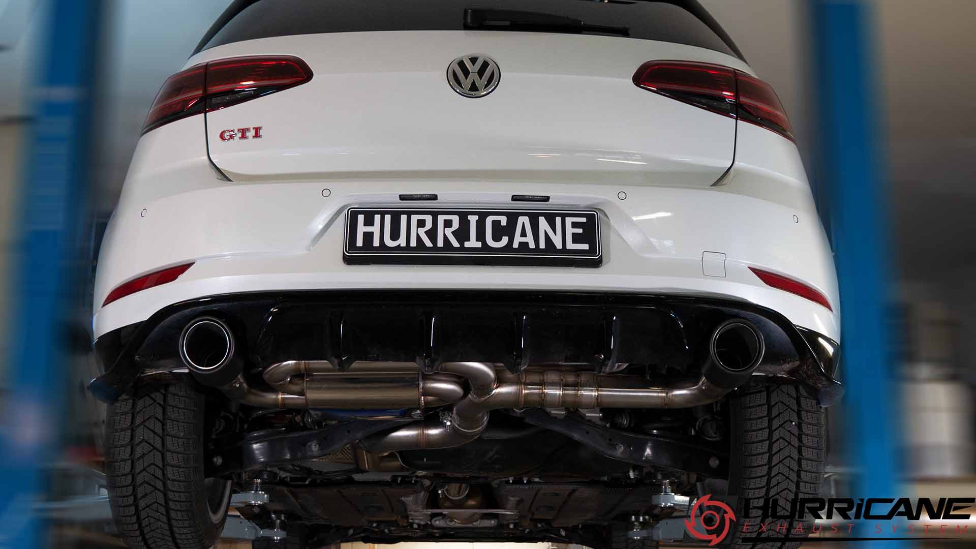 Hurricane 3,5" Auspuffanlage für VW Golf GTI 7.5 TCR OPF V2