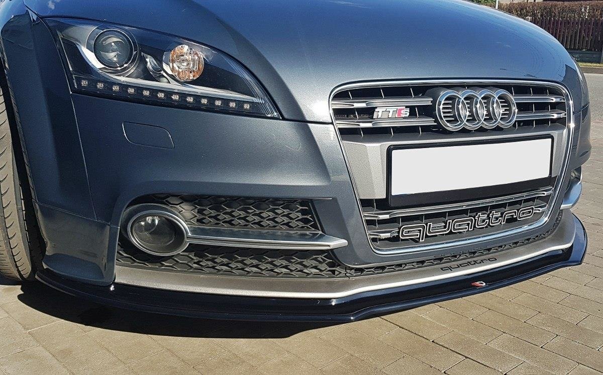 Maxton Design Front Ansatz V.1 für Audi TT S / S-Line Mk2 (8J) schwarz Hochglanz