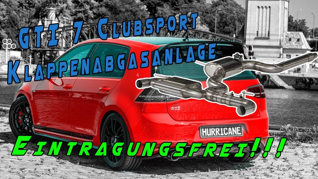 Hurricane 3,5" Auspuffanlage für VW Golf GTI 7 Clubsport V3 Hurricane 3,5" Auspuffanlage für VW Golf GTI 7 Clubsport V3