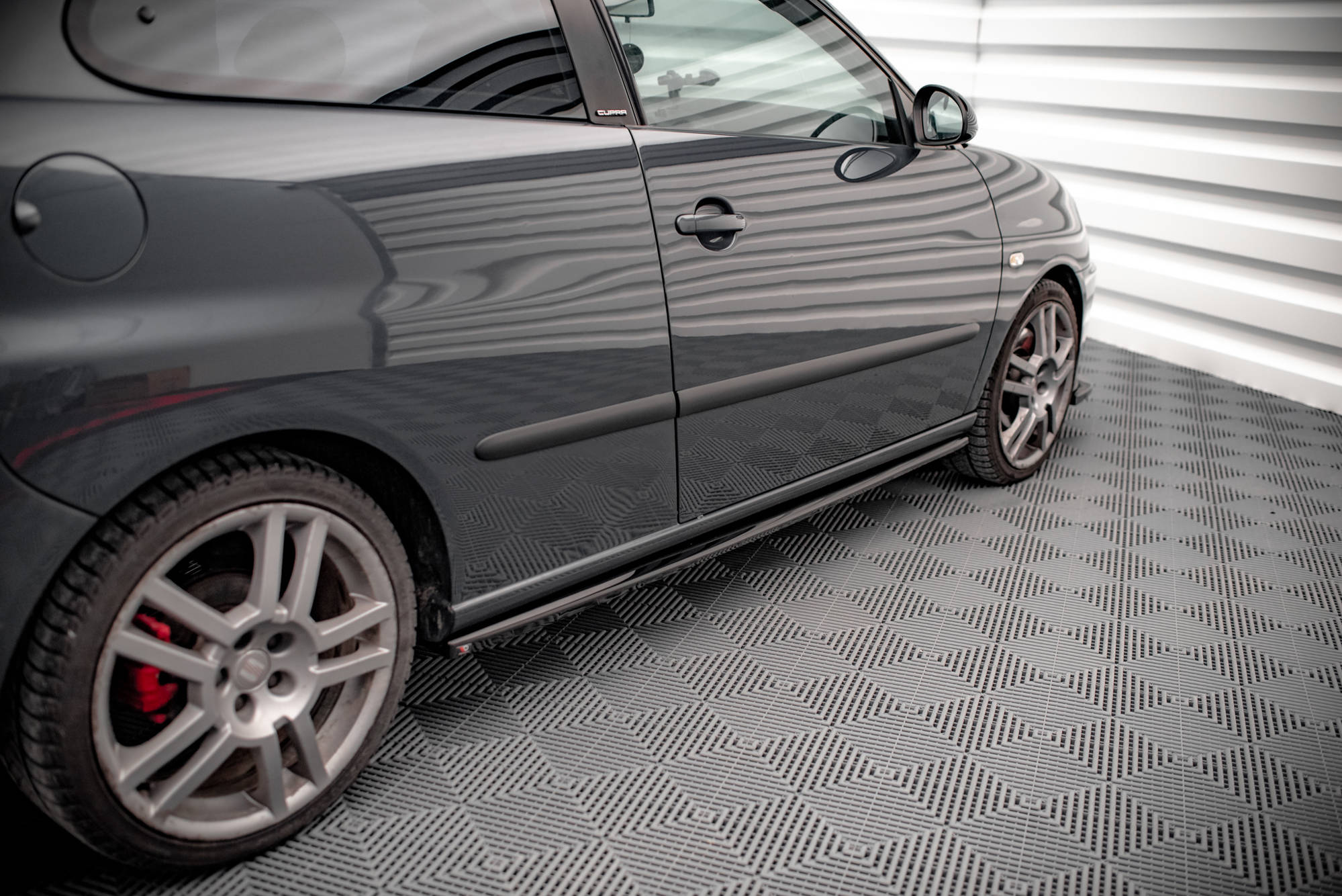 Maxton Design Seitenschweller Ansatz für Seat Ibiza Cupra Mk3 schwarz Hochglanz