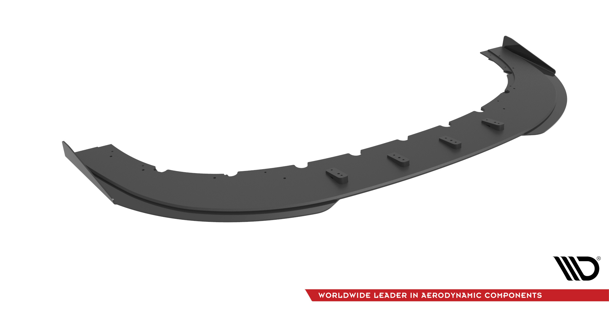 Maxton Design Street Pro Front Ansatz für +Flaps für + Flaps Audi RS6 Avant C6 schwarz Hochglanz