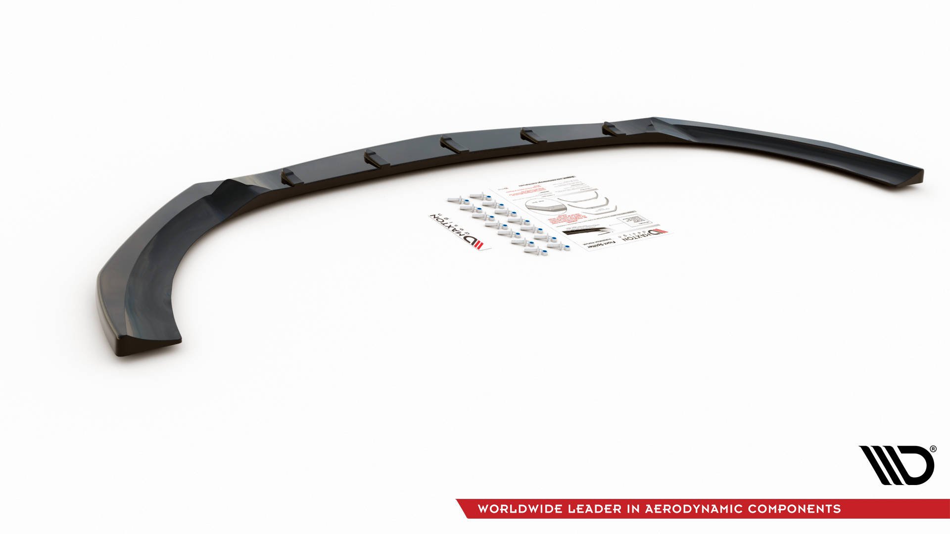 Maxton Design Front Ansatz V.1 für Mercedes-Benz CLA A35 AMG / AMG-Line C118 schwarz Hochglanz