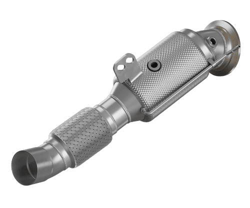 HJS Ø 89/80mm Vorderrohr / Downpipe mit Kat  & OPF (M140 / 440i)