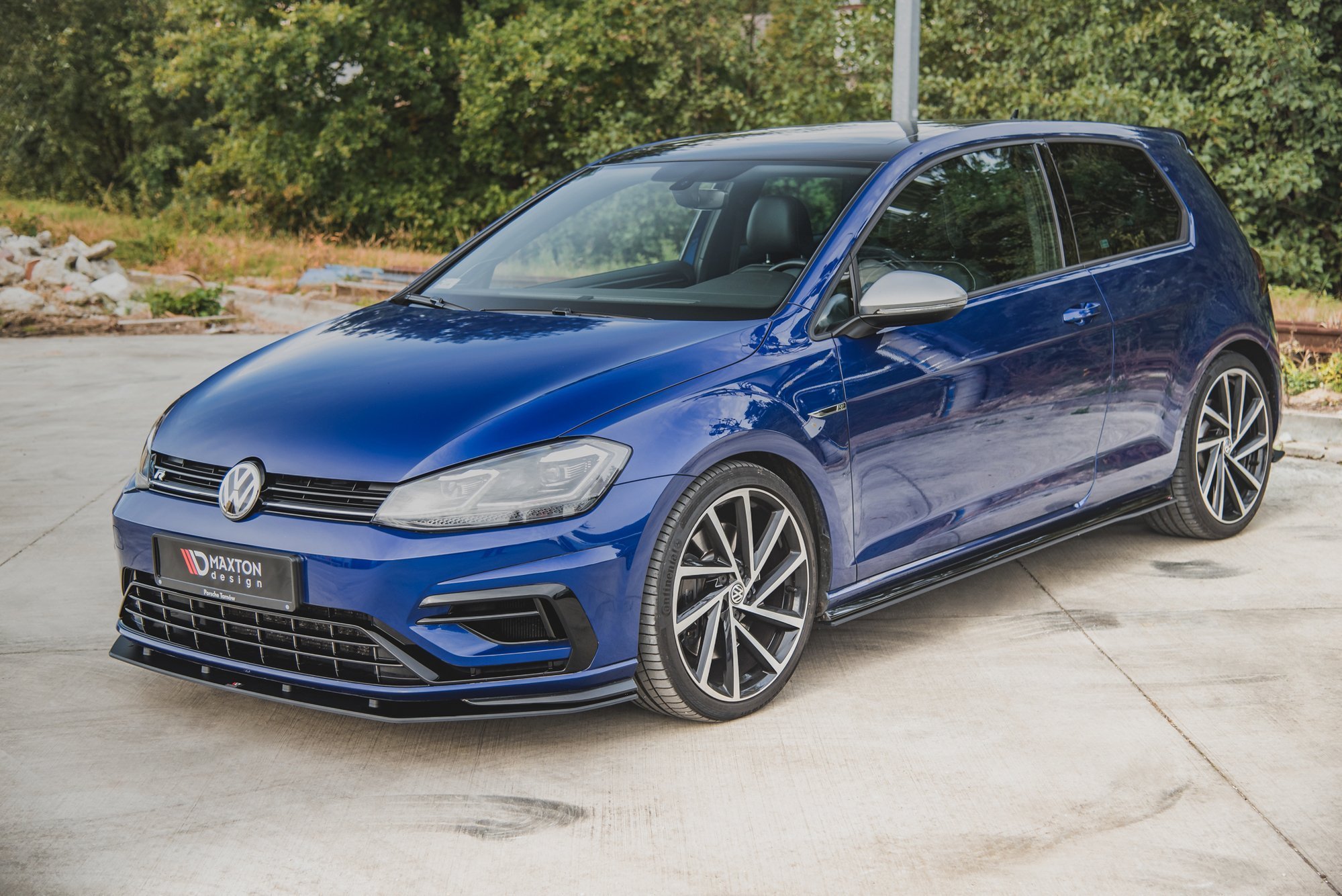 Maxton Design Robuste Racing Seitenschweller Ansatz für für VW Golf 7 R / R-Line Facelift