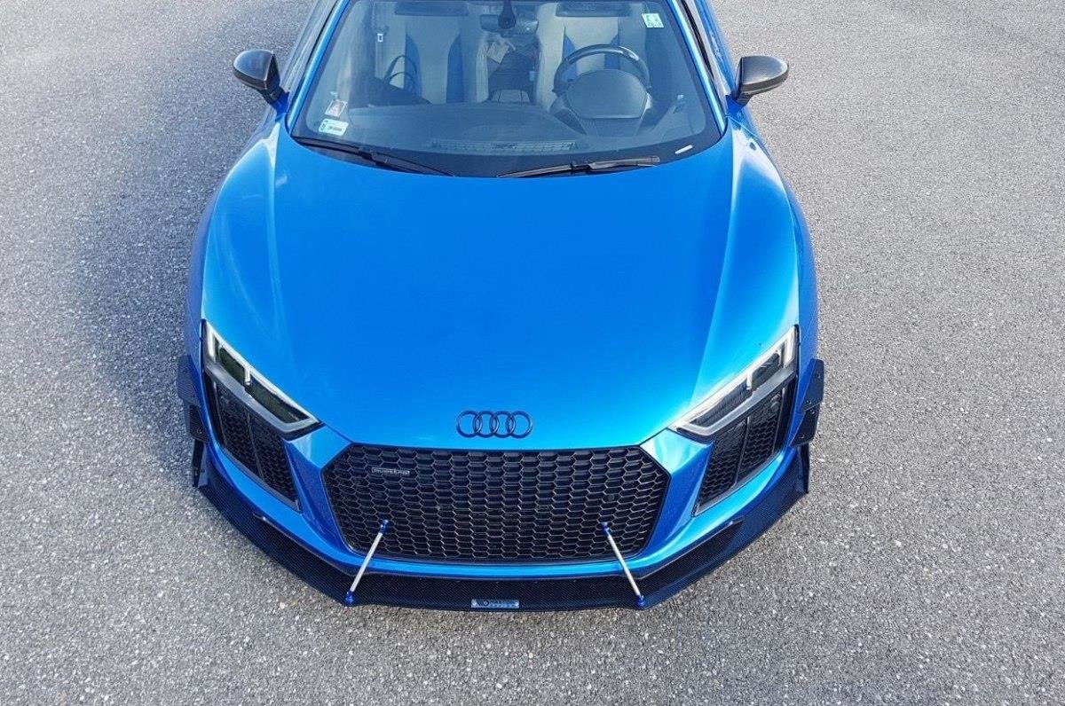 Maxton Design Stoßstangen Flaps Wings vorne Canards für Audi R8 Mk.