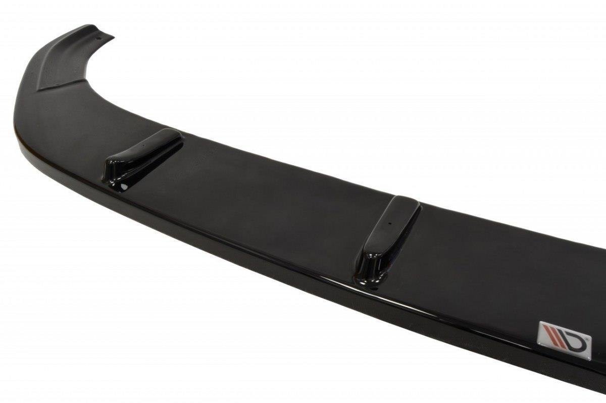 Maxton Design Front Ansatz V.1 für VW Golf 7 R / R-Line  schwarz Hochglanz