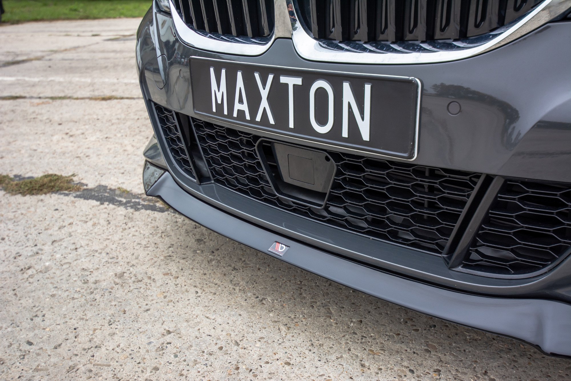 Maxton Design Front Ansatz V.1 für BMW 3er G20 M Paket schwarz Hochglanz