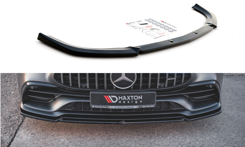 Maxton Design Front Ansatz V.2 für Mercedes-AMG GT 53 4-Door Coupe schwarz Hochglanz