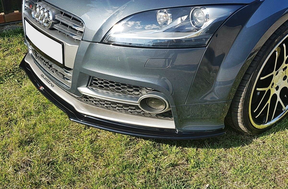 Maxton Design Front Ansatz V.1 für Audi TT S / S-Line Mk2 (8J) schwarz Hochglanz