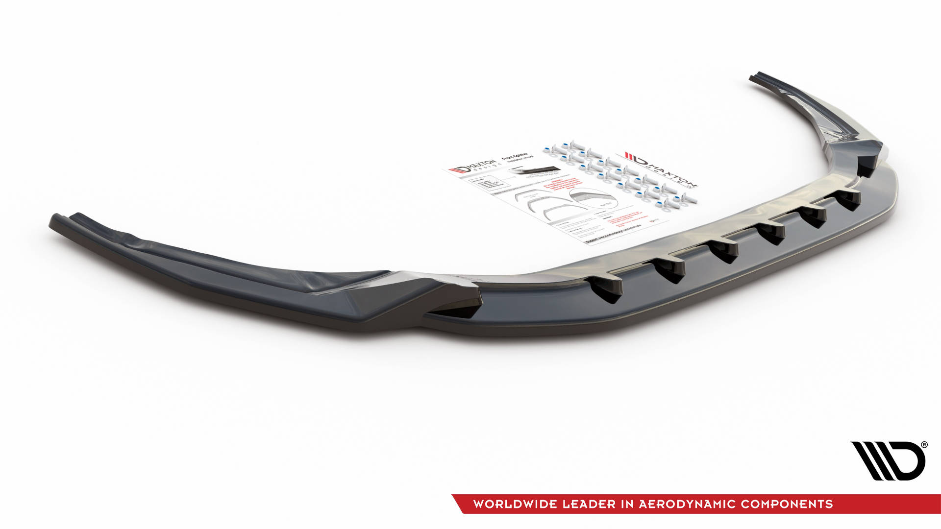 Maxton Design Front Ansatz V.2 für Audi S3 / A3 S-Line 8Y schwarz Hochglanz