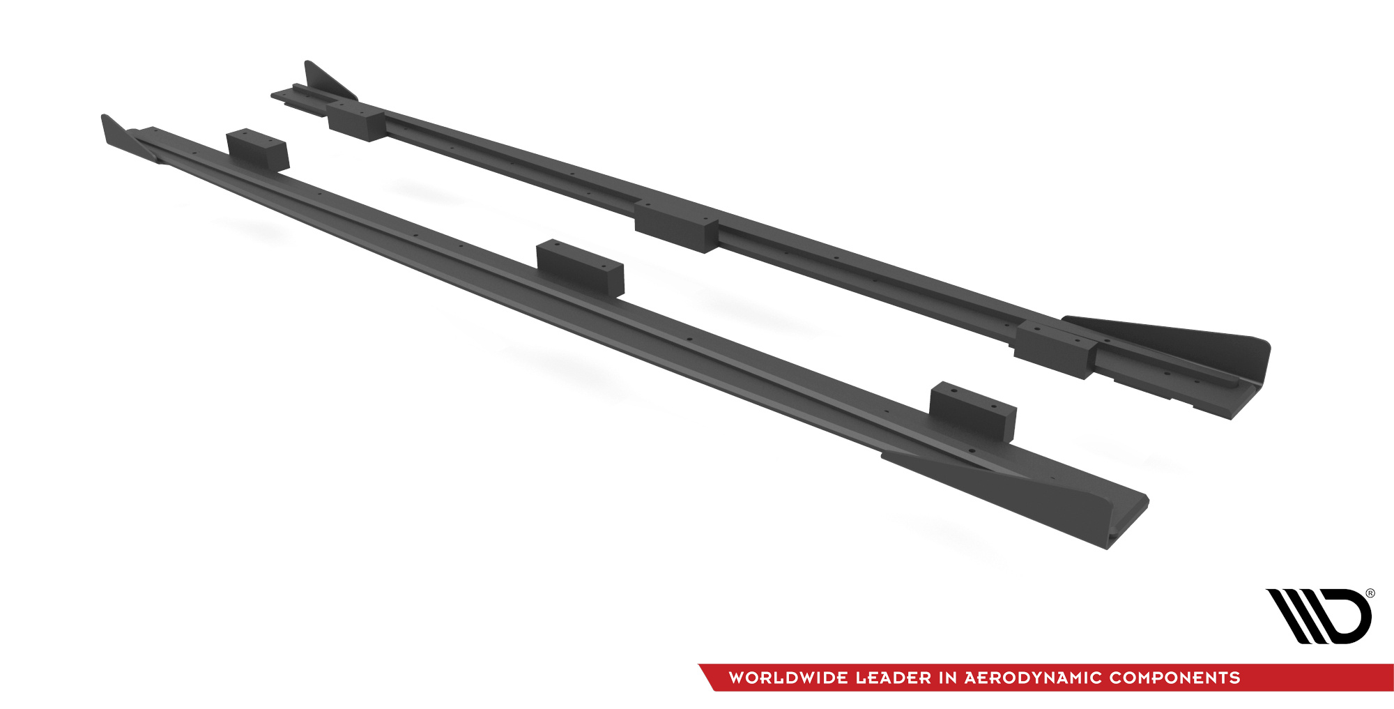 Maxton Design Street Pro Seitenschweller Ansatz für + Flaps Audi S3 / A3 S-Line Sportback 8V Facelift schwarz Hochglanz