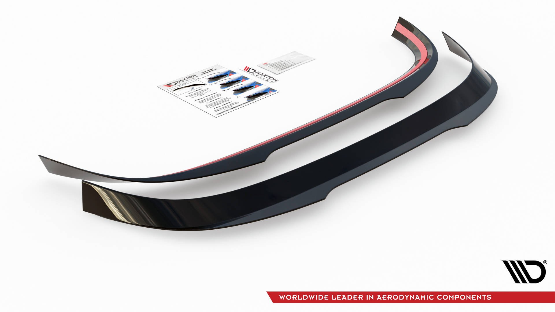 Maxton Design Spoiler CAP V.2 für Volkswagen Golf 8 R-Performance / GTI Clubsport schwarz Hochglanz