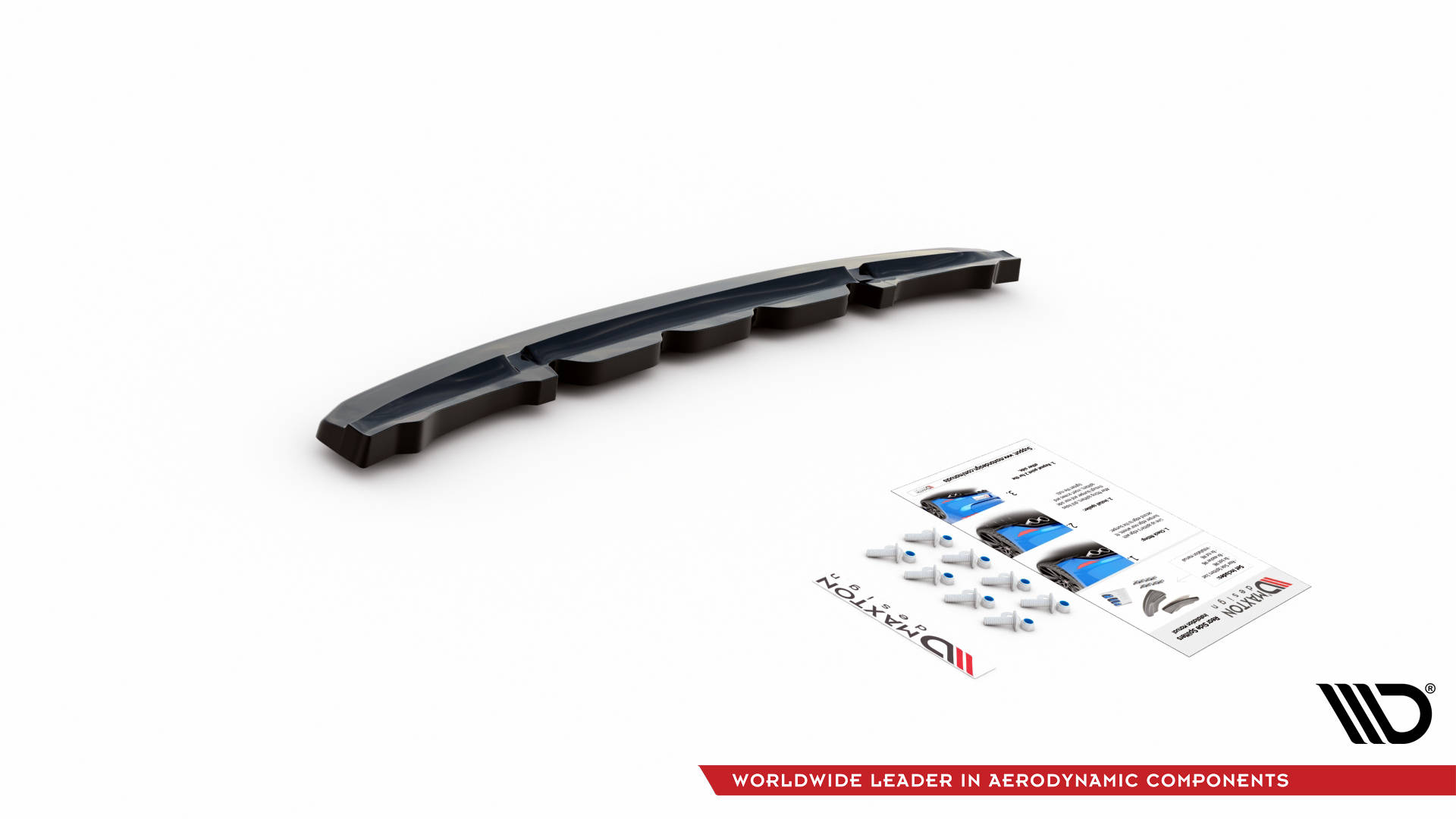 Maxton Design Mittlerer Diffusor Heck Ansatz für BMW Z4 M-Paket G29 schwarz Hochglanz