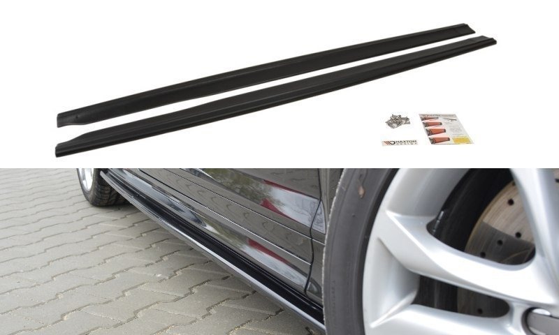 Maxton Design Seitenschweller Ansatz für Audi S3 8P / S3 8P FL / RS3 8P schwarz Hochglanz