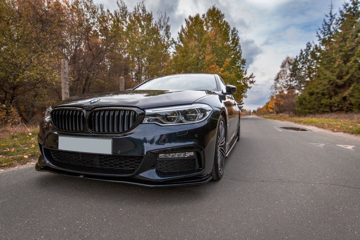 Maxton Design Front Ansatz V.2 für BMW 5er G30/ G31 M-Paket schwarz Hochglanz