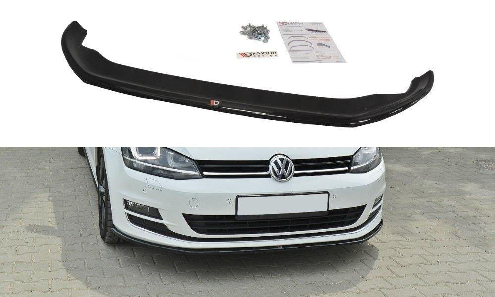 Maxton Design Front Ansatz für VW GOLF 7 schwarz Hochglanz