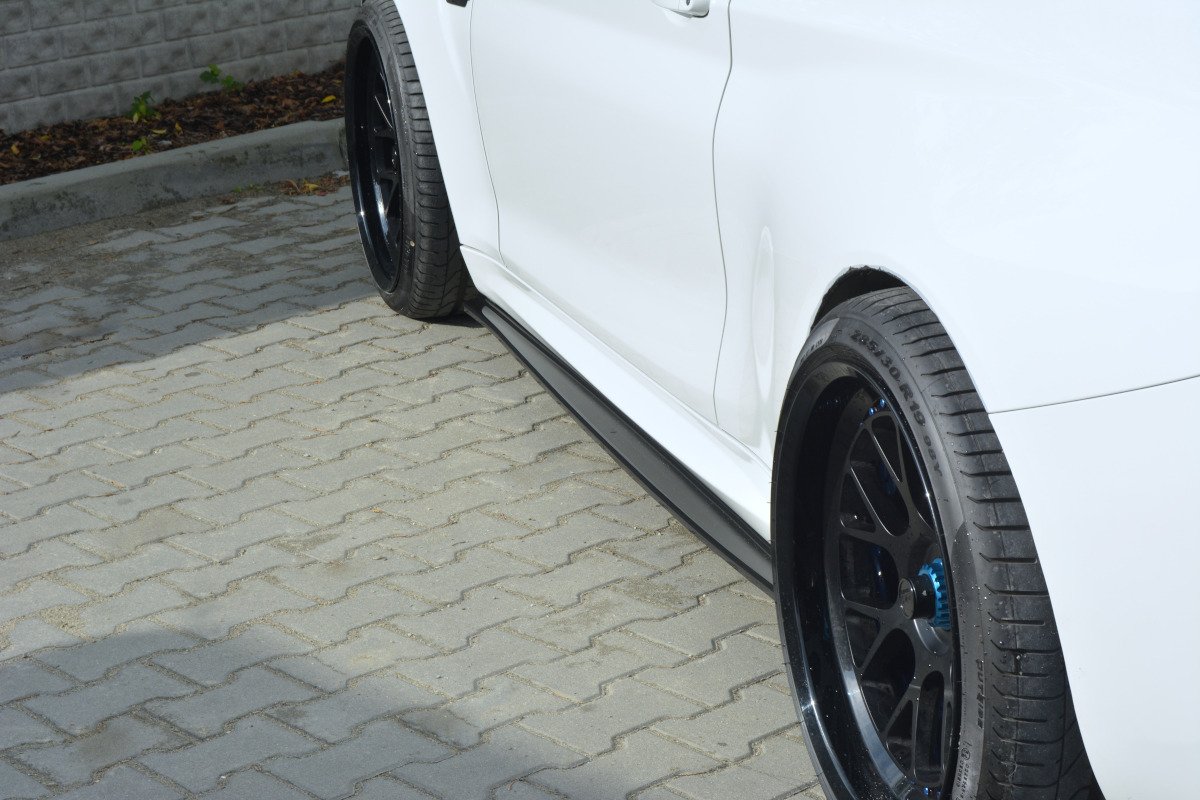 Maxton Design Seitenschweller Ansatz für BMW M2 F87 COUPÉ schwarz Hochglanz