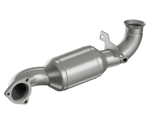 HJS Ø 65mm Vorderrohr / Downpipe mit Kat (Mini / PSA)