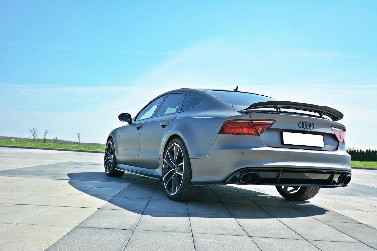 Maxton Design Mittlerer Diffusor Heck Ansatz für Audi RS7 Facelift schwarz Hochglanz Maxton Design Mittlerer Diffusor Heck Ansatz für Audi RS7 Facelift schwarz Hochglanz