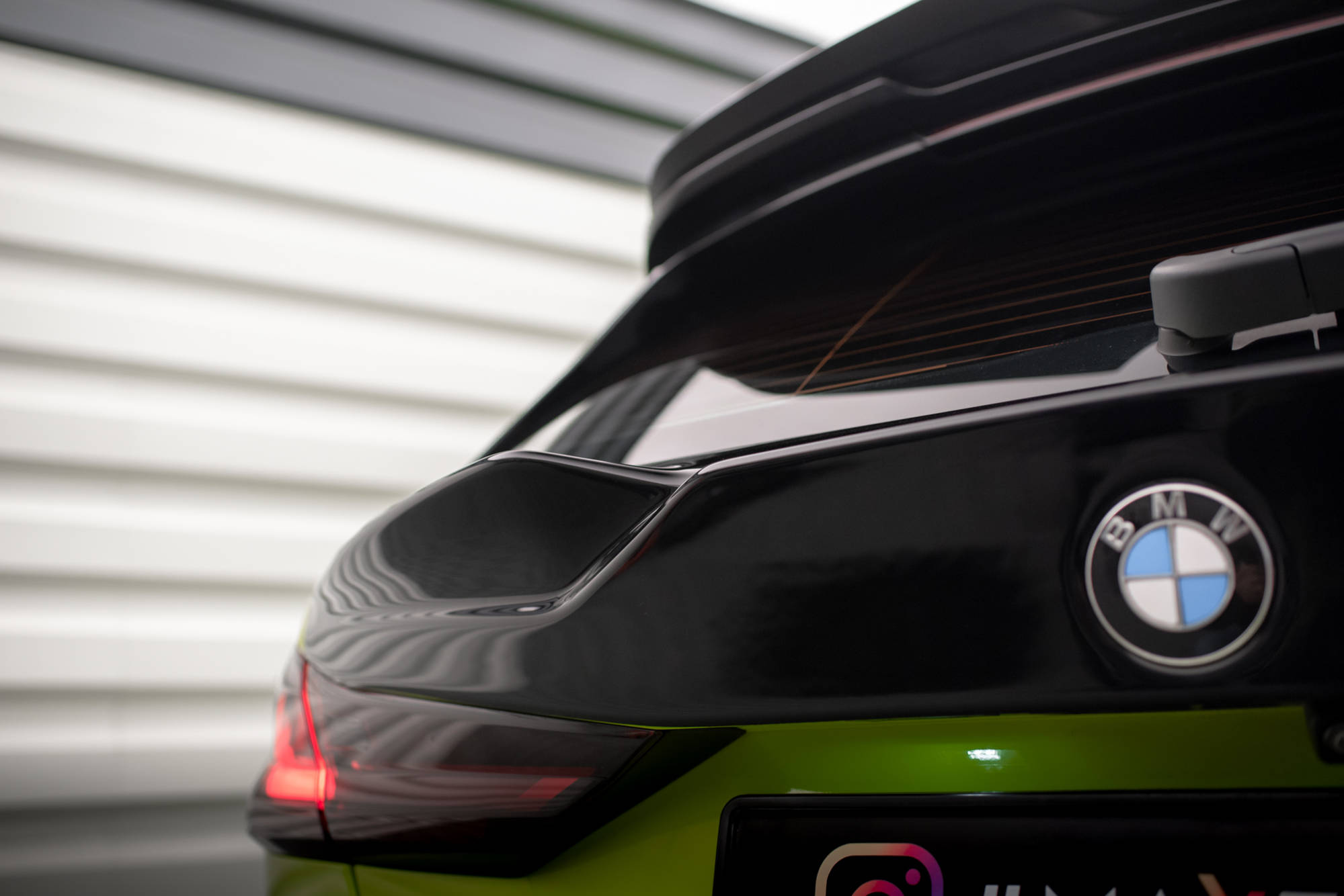 Maxton Design Heckscheiben Spoiler für BMW 1er F40 M-Paket / M135i schwarz Hochglanz