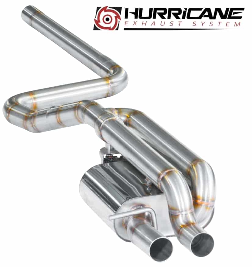 Hurricane 2,5" Auspuffanlage für VW Polo GTI 200PS Hurricane 2,5" Auspuffanlage für VW Polo GTI 200PS
