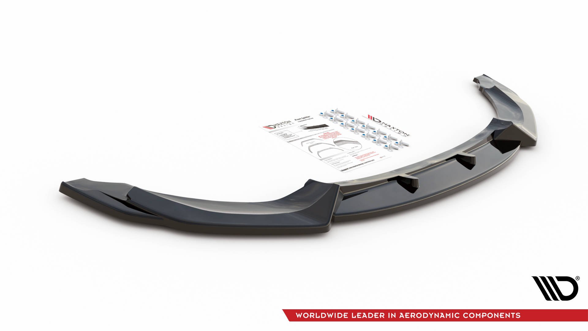 Maxton Design Front Ansatz für BMW M4 F82 schwarz Hochglanz