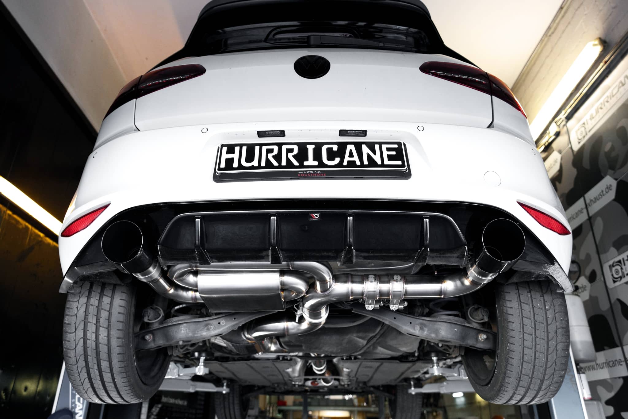 Hurricane 3,5" Auspuffanlage für VW Golf GTI 7 Clubsport V3 Hurricane 3,5" Auspuffanlage für VW Golf GTI 7 Clubsport V3