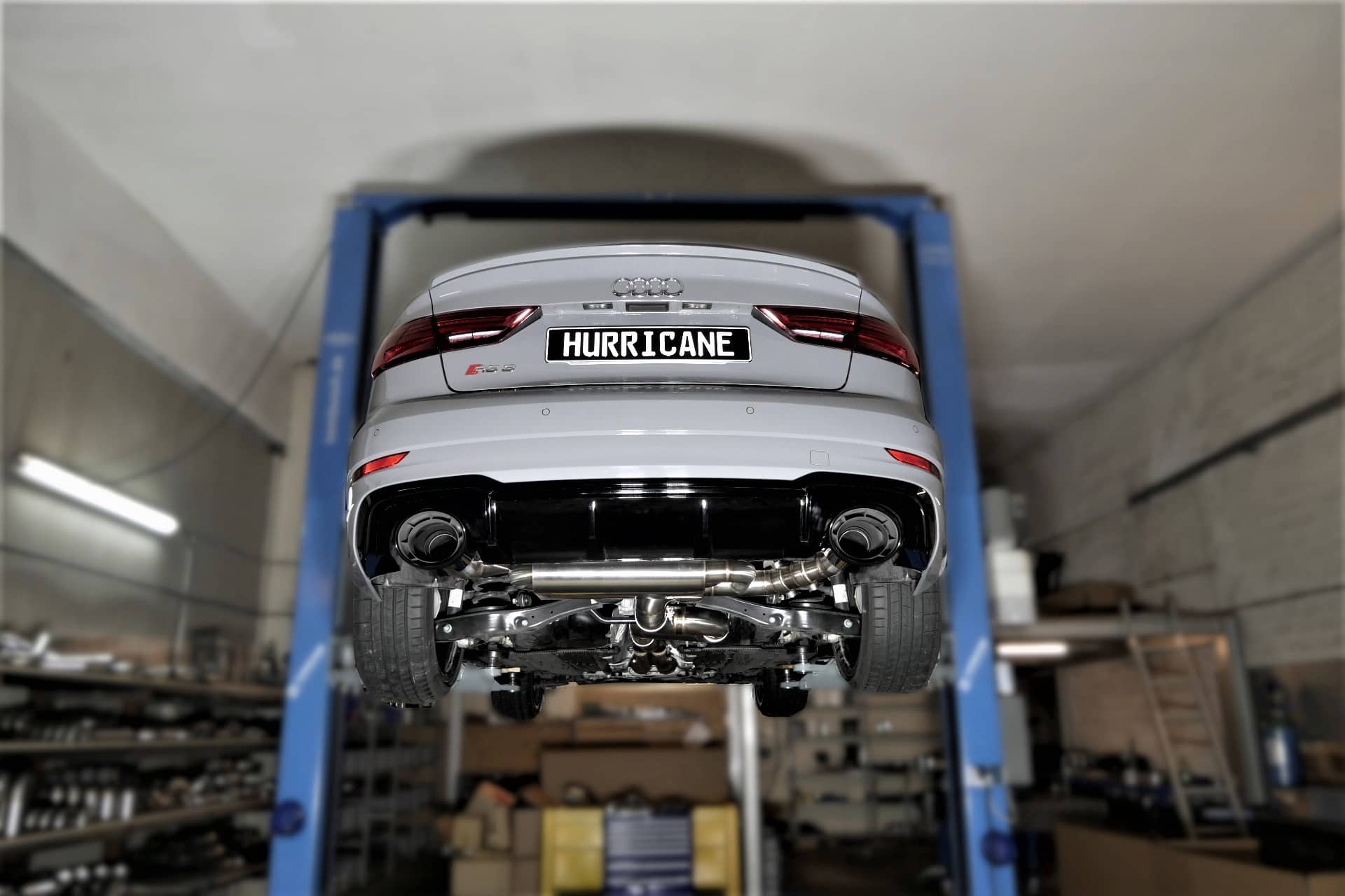 Hurricane 3,5" Auspuffanlage für Audi RS3 8V 400PS FL Limo. OPF Hurricane 3,5" Auspuffanlage für Audi RS3 8V 400PS FL Limo. OPF