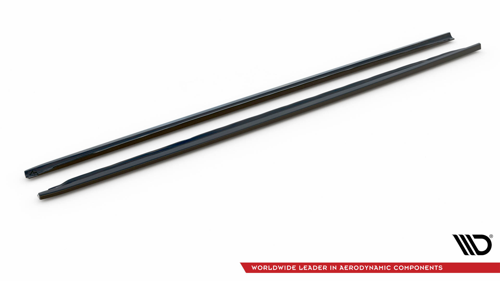 Maxton Design Seitenschweller Ansatz für Audi A4 B9 Facelift schwarz Hochglanz
