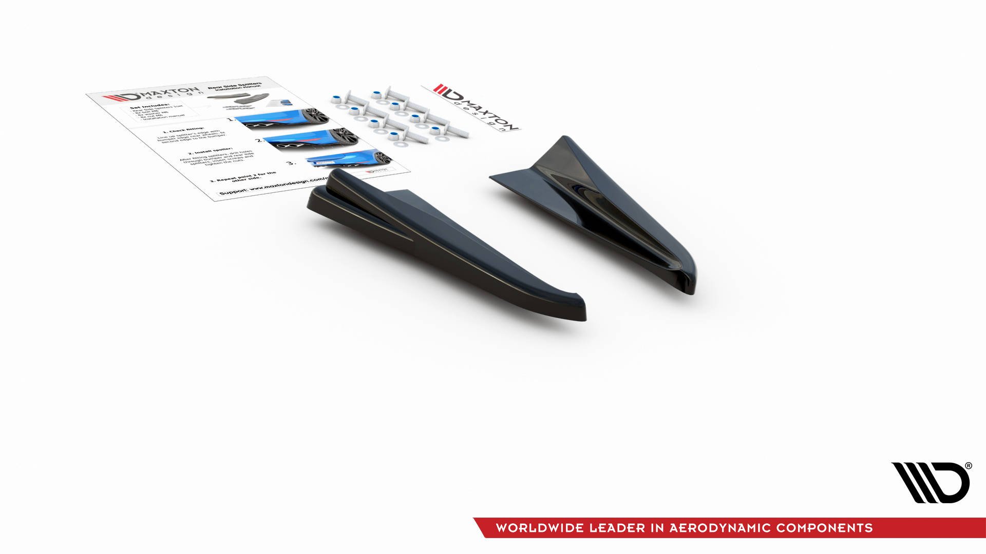 Maxton Design Heck Ansatz Flaps Diffusor für Audi RSQ3 F3 schwarz Hochglanz