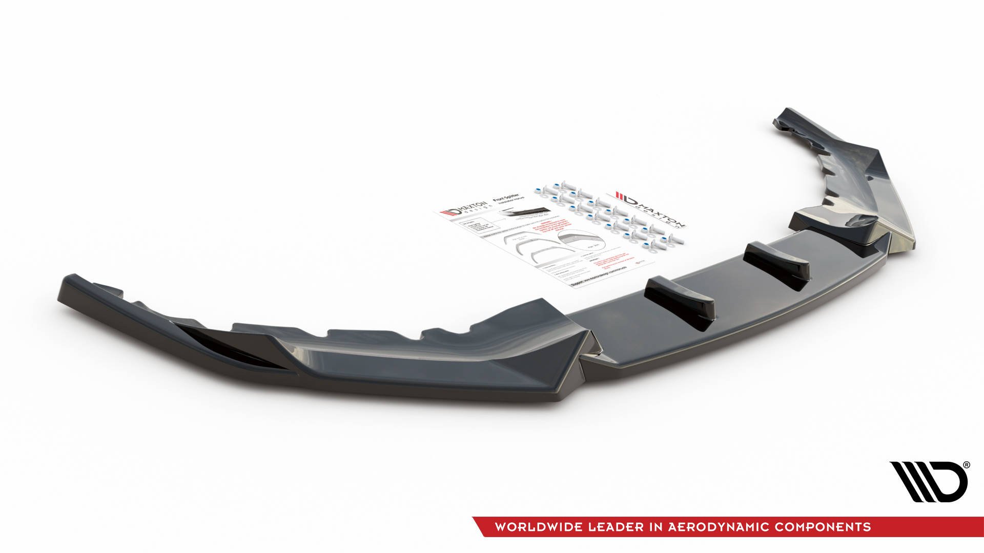Maxton Design Front Ansatz V.1 für BMW 5er G30 Facelift M-Paket schwarz Hochglanz