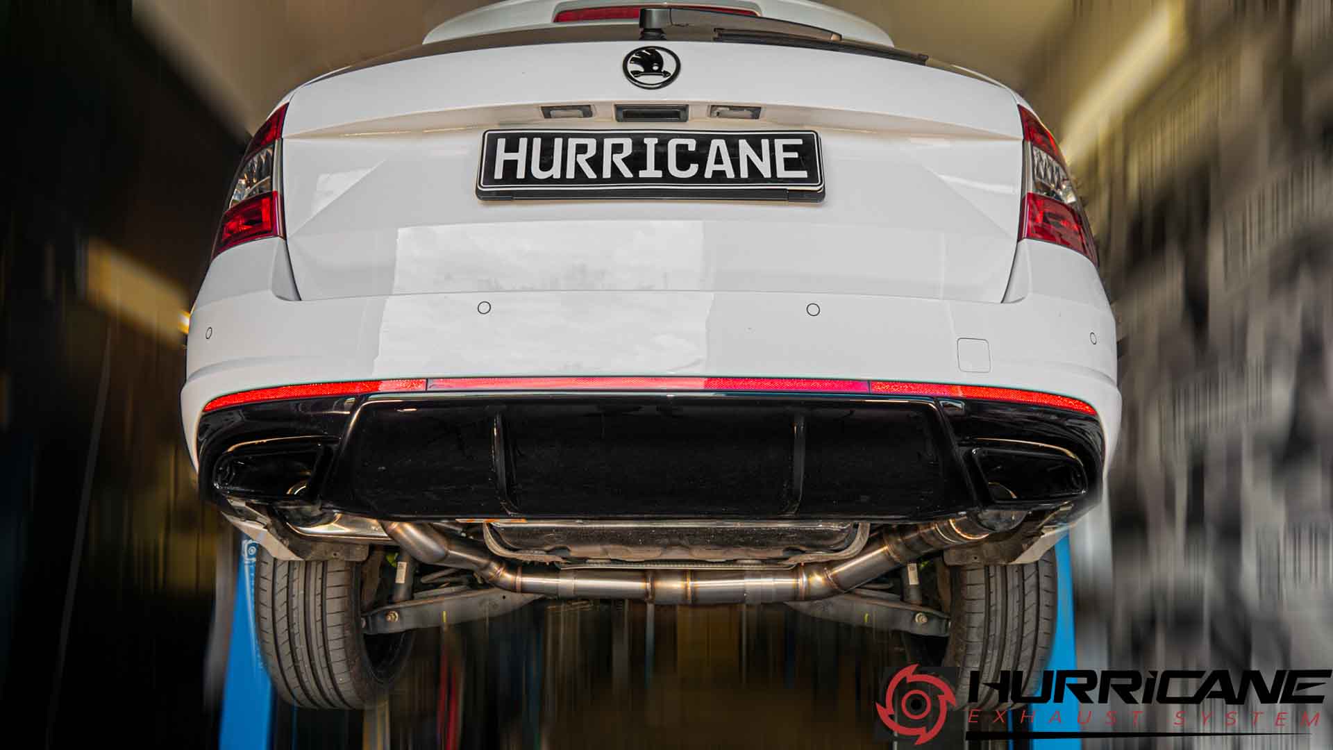 Hurricane 3,5" Auspuffanlage für Skoda Octavia RS 220PS 5E V3
