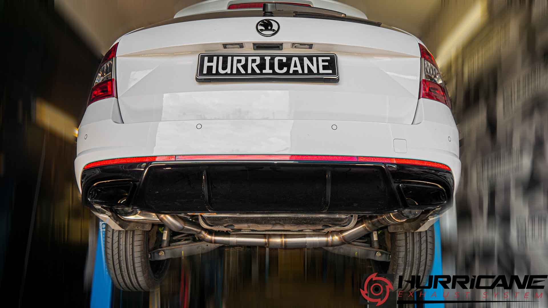 Hurricane 3,5" Auspuffanlage für Skoda Octavia RS 230PS 5E V3