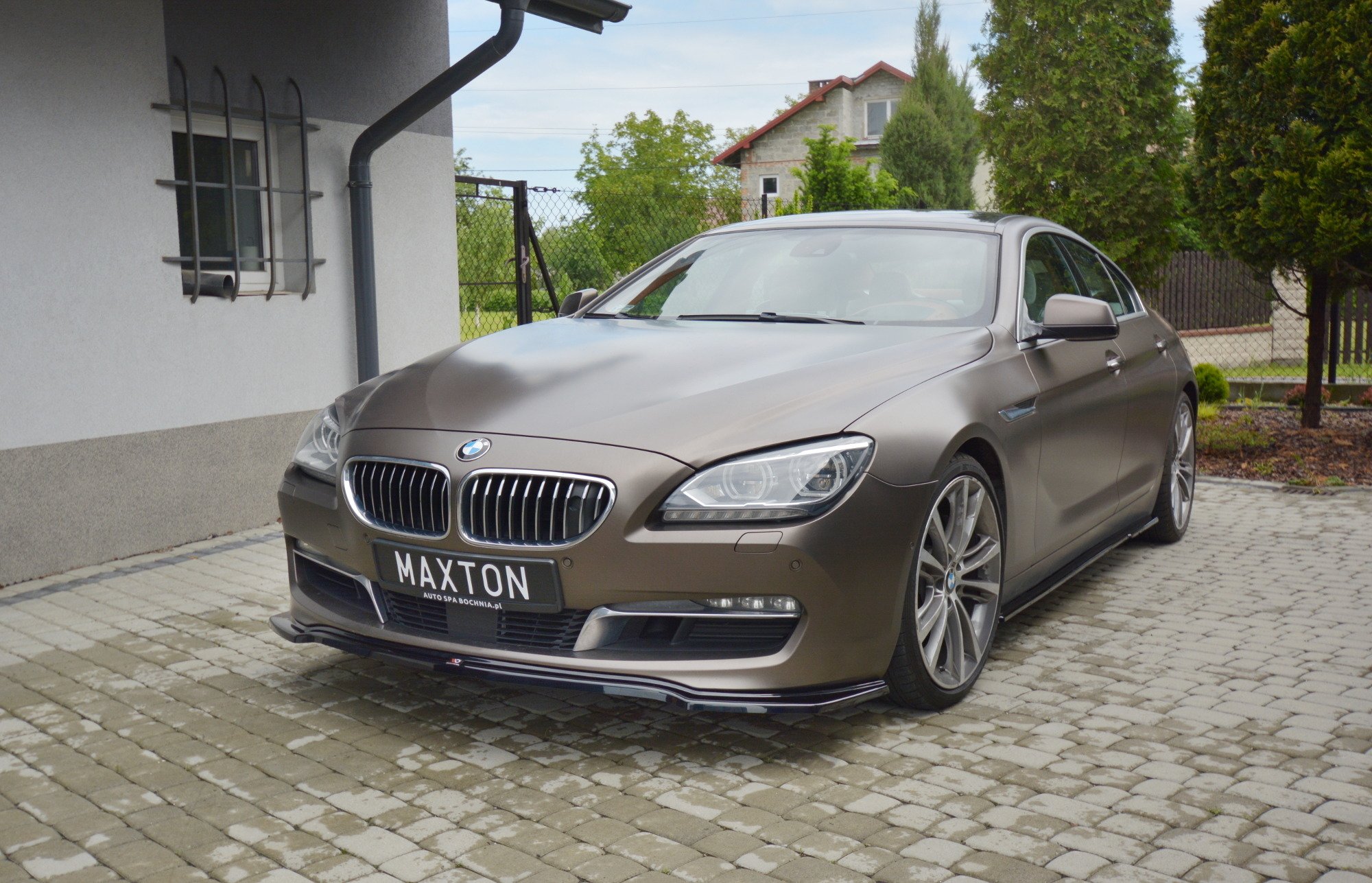 Maxton Design Seitenschweller Ansatz für BMW 6er GRAN COUPÉ schwarz Hochglanz