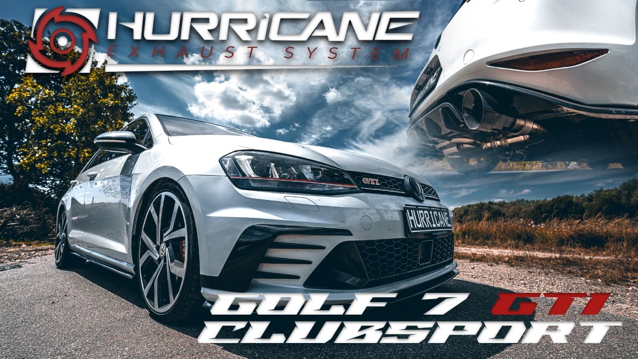 Hurricane 3,5" Auspuffanlage für VW Golf 7 GTI Clubsport S V3