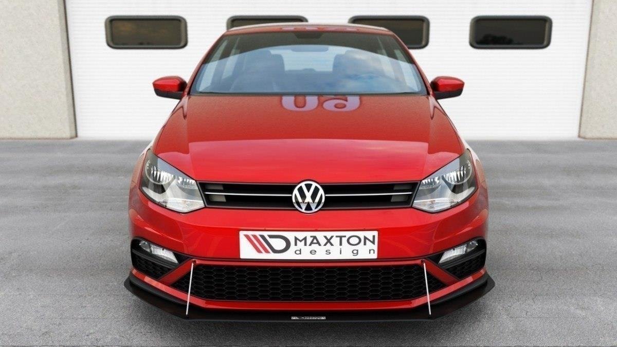 Maxton Design Racing Front Ansatz für VW POLO MK5 GTI Facelift