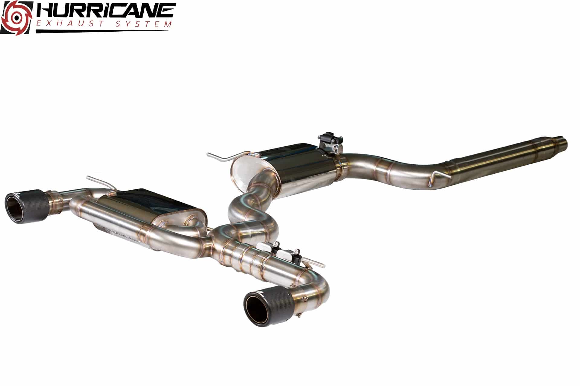 Hurricane 3,5"  Auspuffanlage für VW Scirocco III / R 2.0 TSI V3